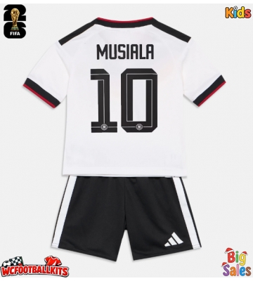 Germany Jamal Musiala #10 Replica Home Stadium Kit for Kids World Cup 2026 Short Sleeve (+ pants)